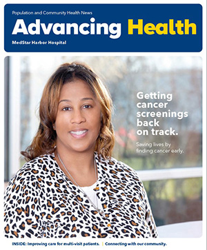 Advancing Health, winter 2023 newsletter cover photo